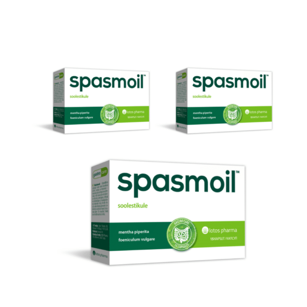 Spasmoil kapslite kompekt 3 karbiga