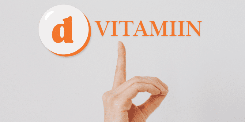 D-Vitamiin, näpp osutab d-vitamiini kirjale