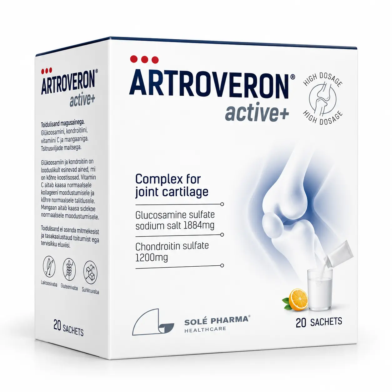 Artroveron Active+ Joint Care Box Artroveron Active toidulisand liigestele
