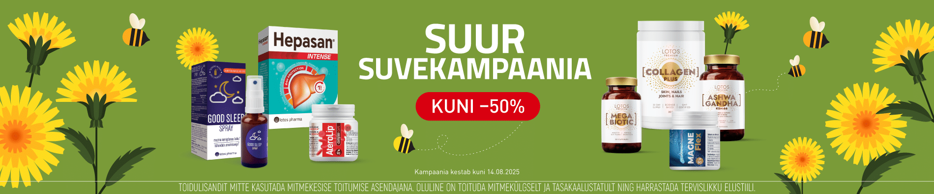 Lotos Pharma suvekampaania, hinnad kuni-50%