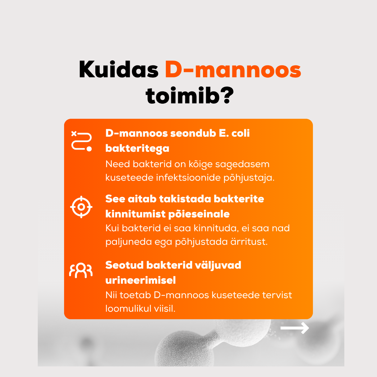 Kuidas d-mannoos toimib?